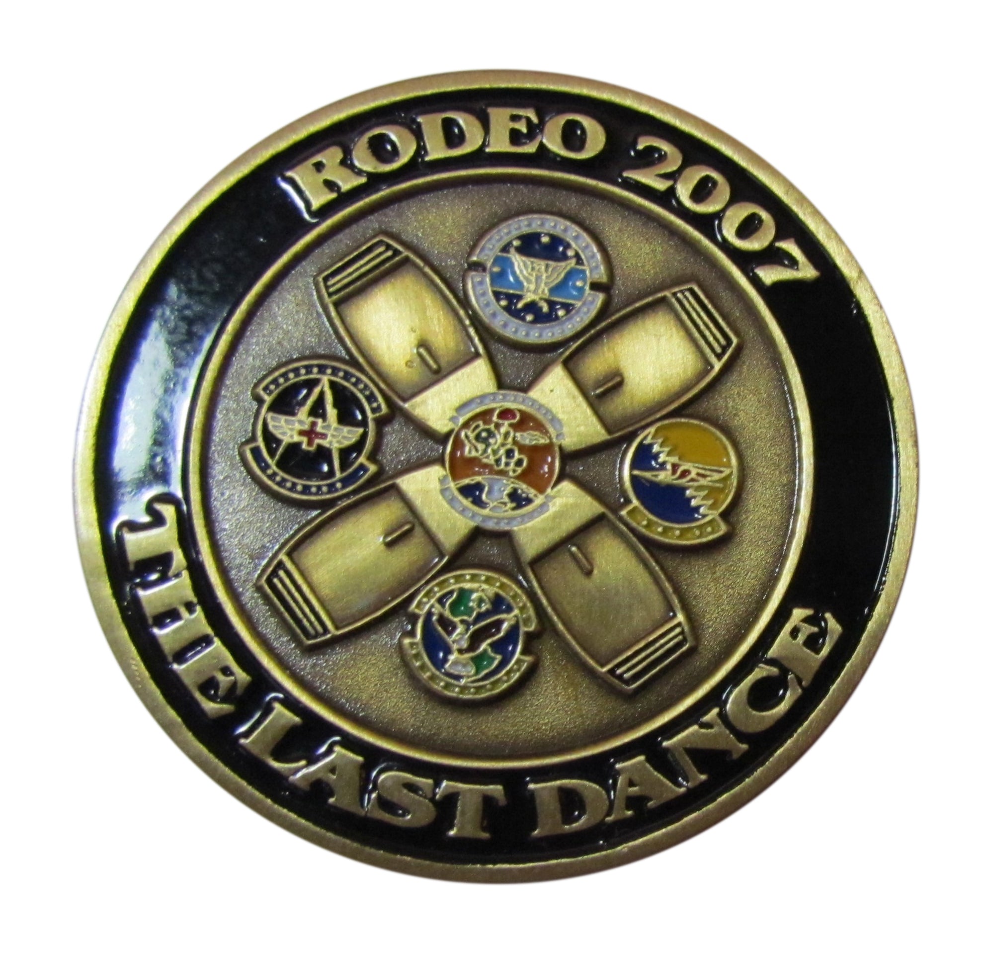 US Air Force 43d AircraftWing Rodeo 2007 The Last Dance Challenge Coin