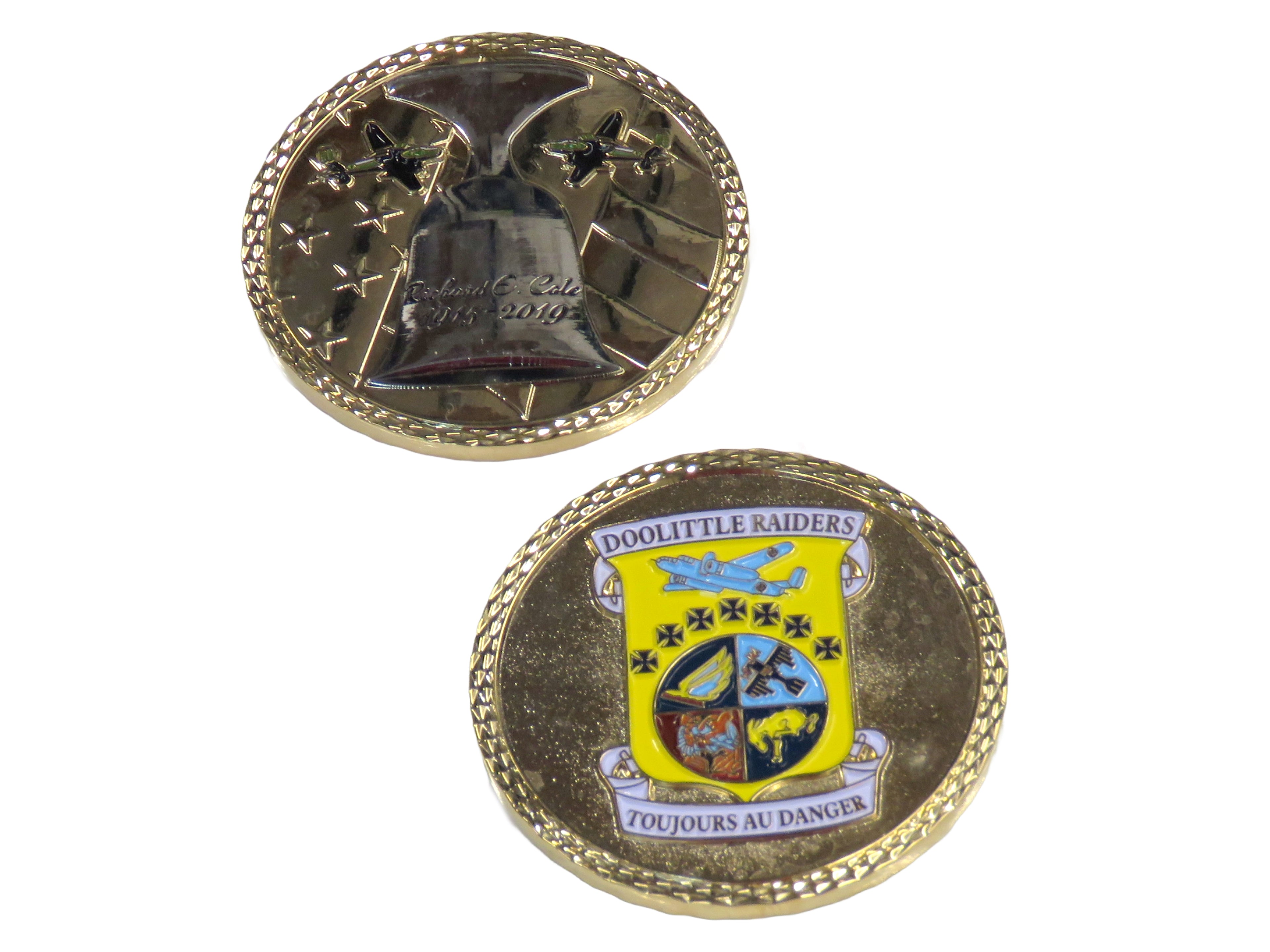 Doolittle Raiders Richard E Cole 1915-2019 Challenge Coin