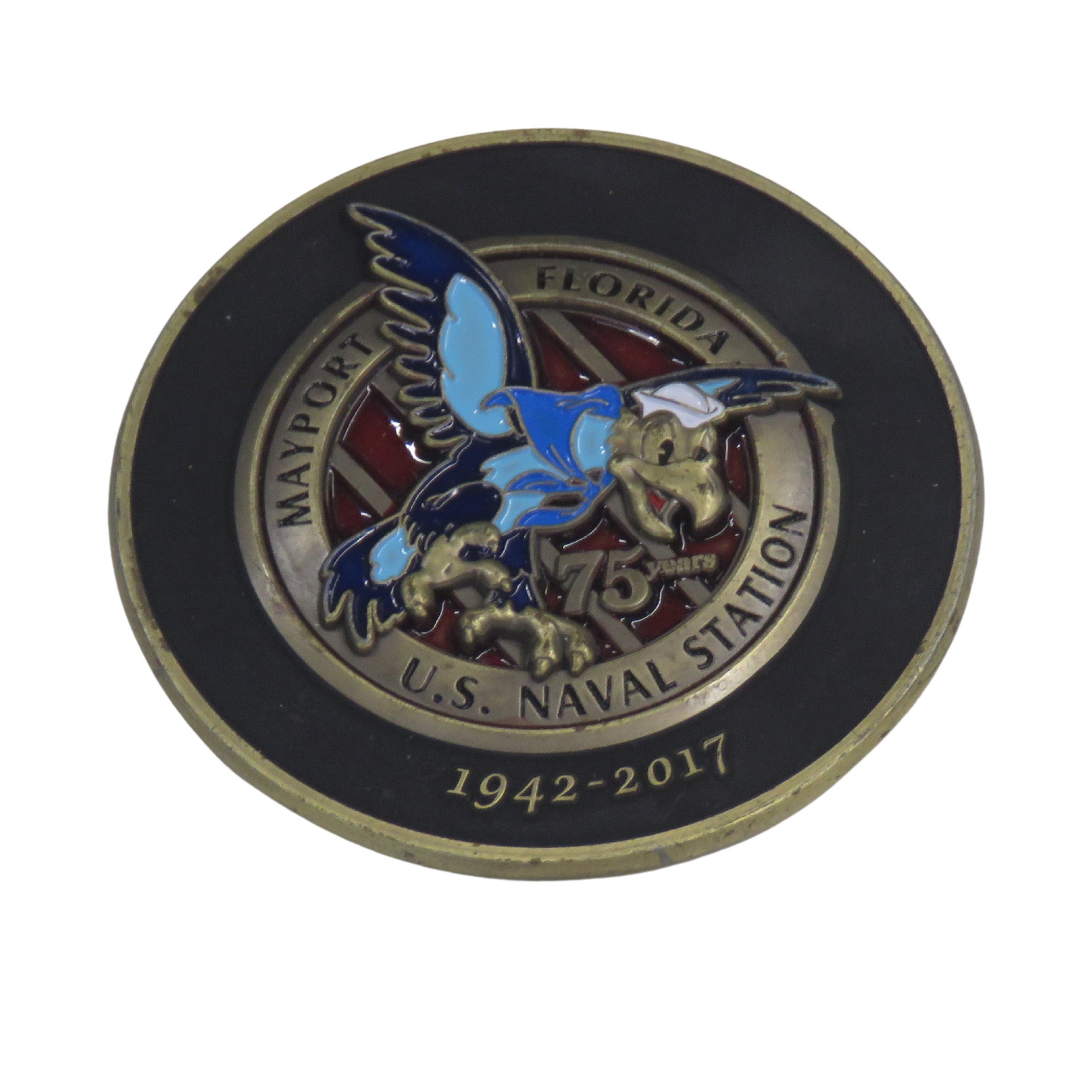 Mayport Florida US Naval Station 1942-2017 75 years Challenge Coin