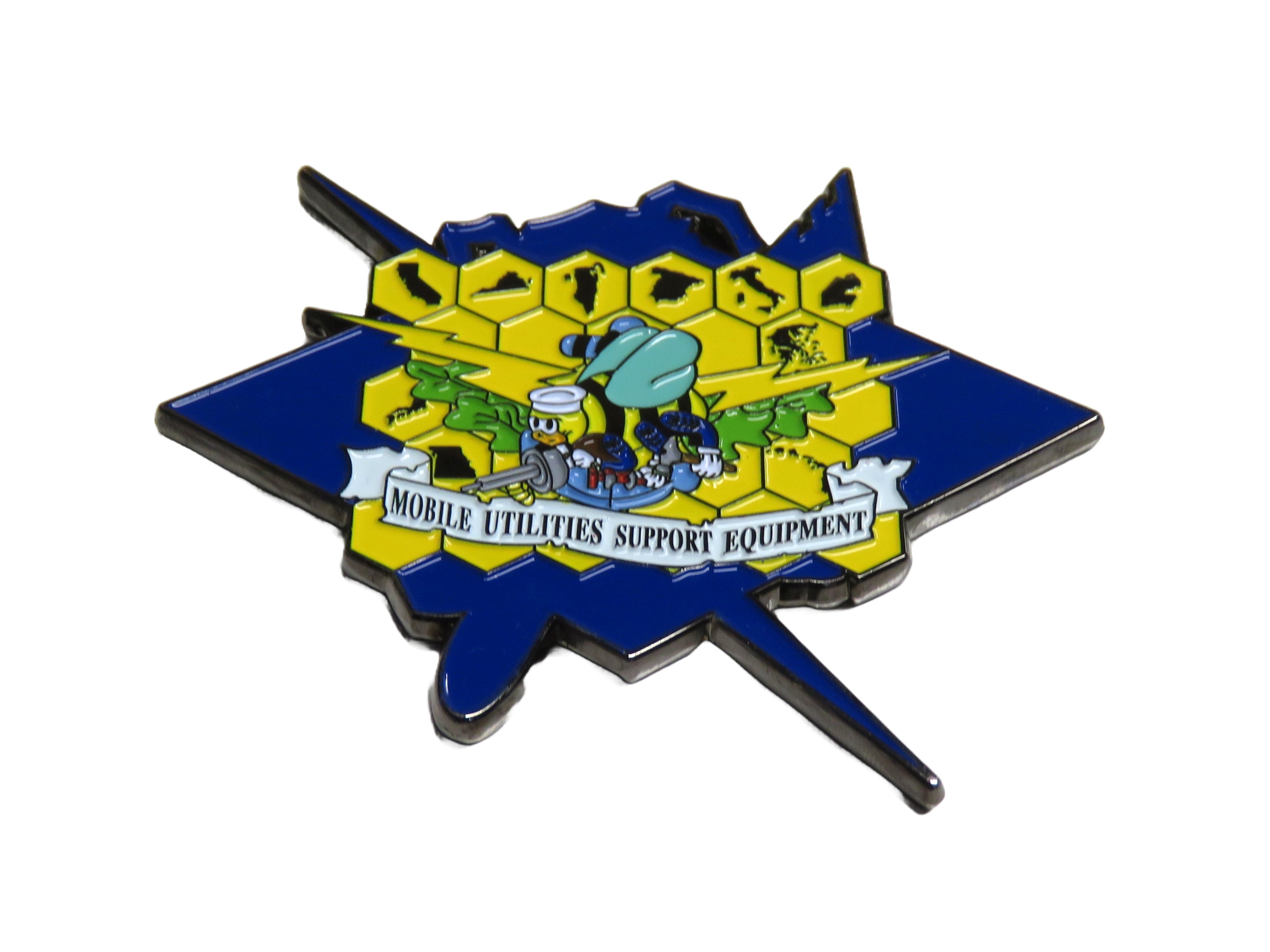 Mobile Utilities Support Equipment Challenge Coin