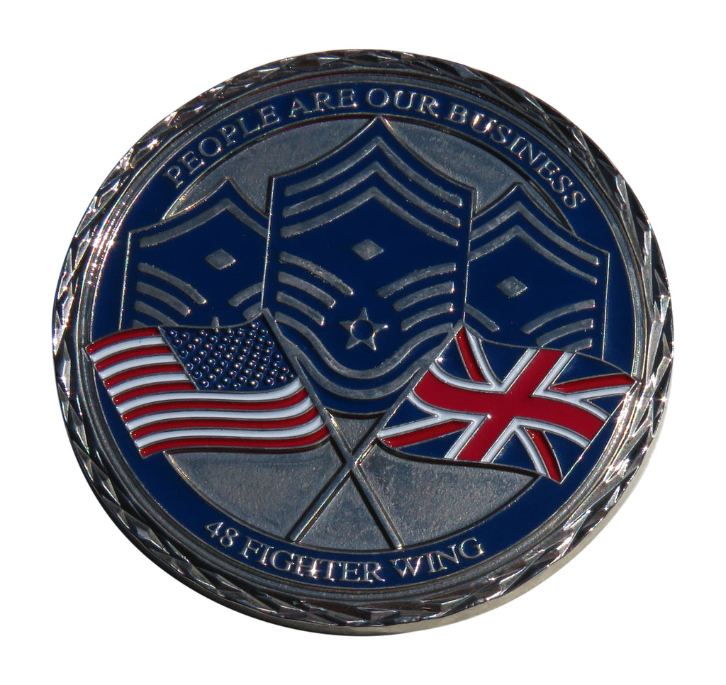 US Air Force 48 Fighter Wing Challenge coin