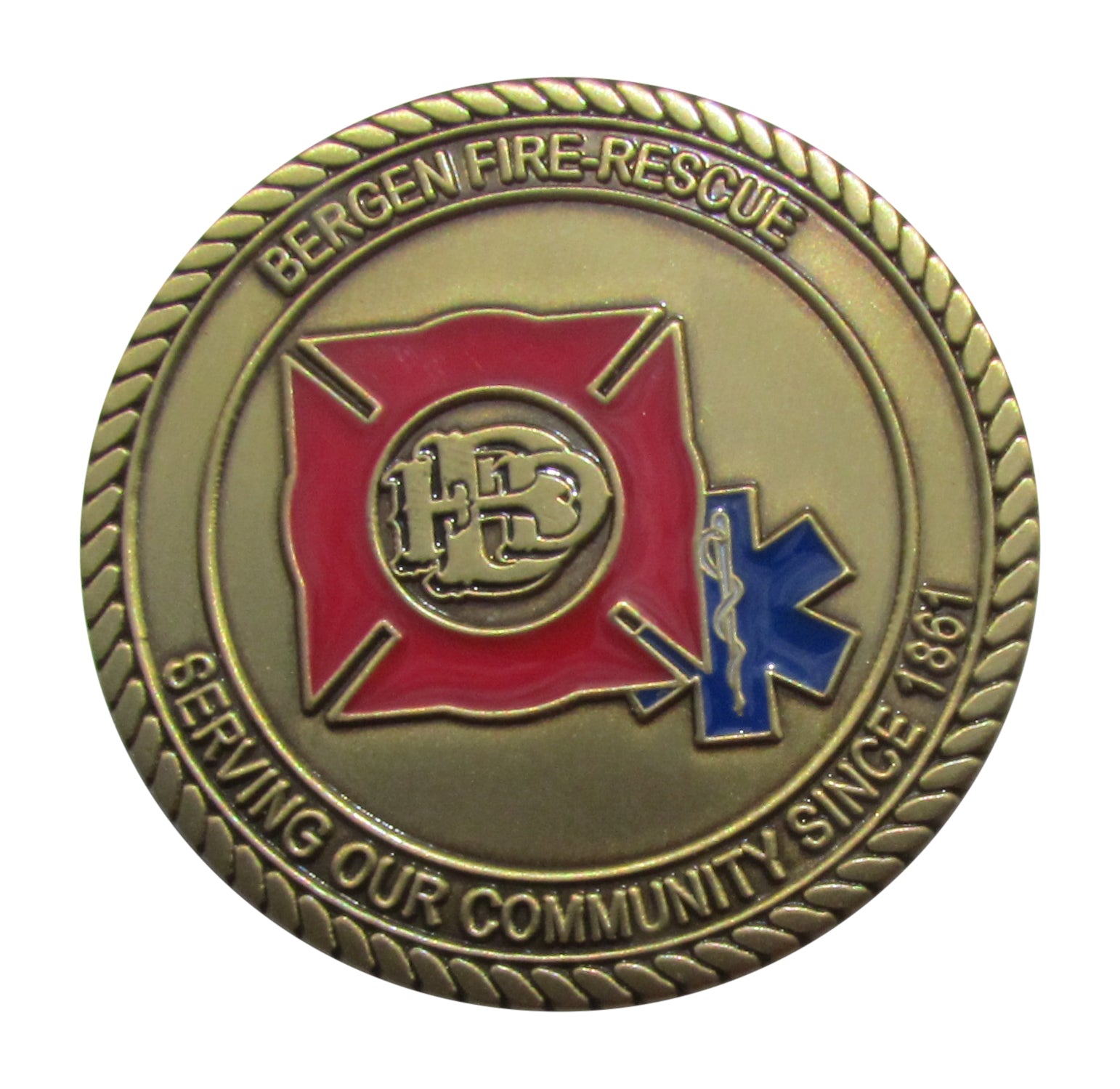 Bergen NY Genesee Country EAST Battalion Challenge Coin