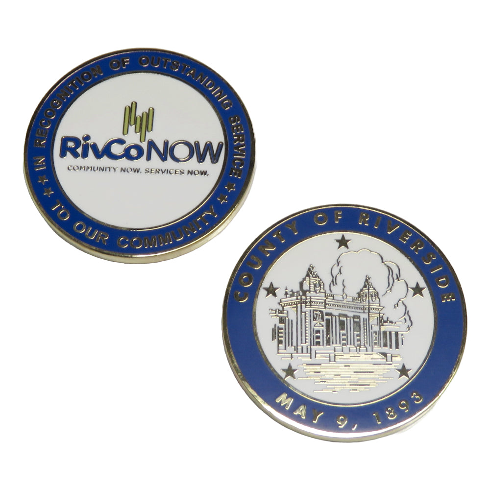 RivCo Now County of Riverside Challenge Coin