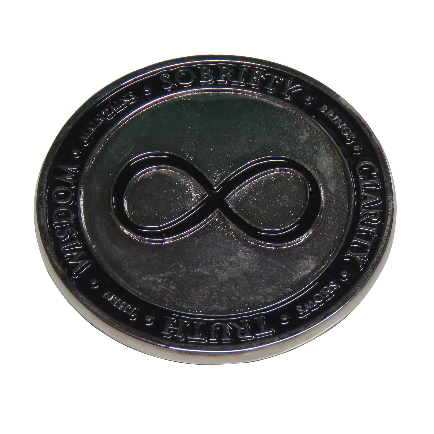 Sobriety Brings Clarity Truth and Wisdom Challenge Coin