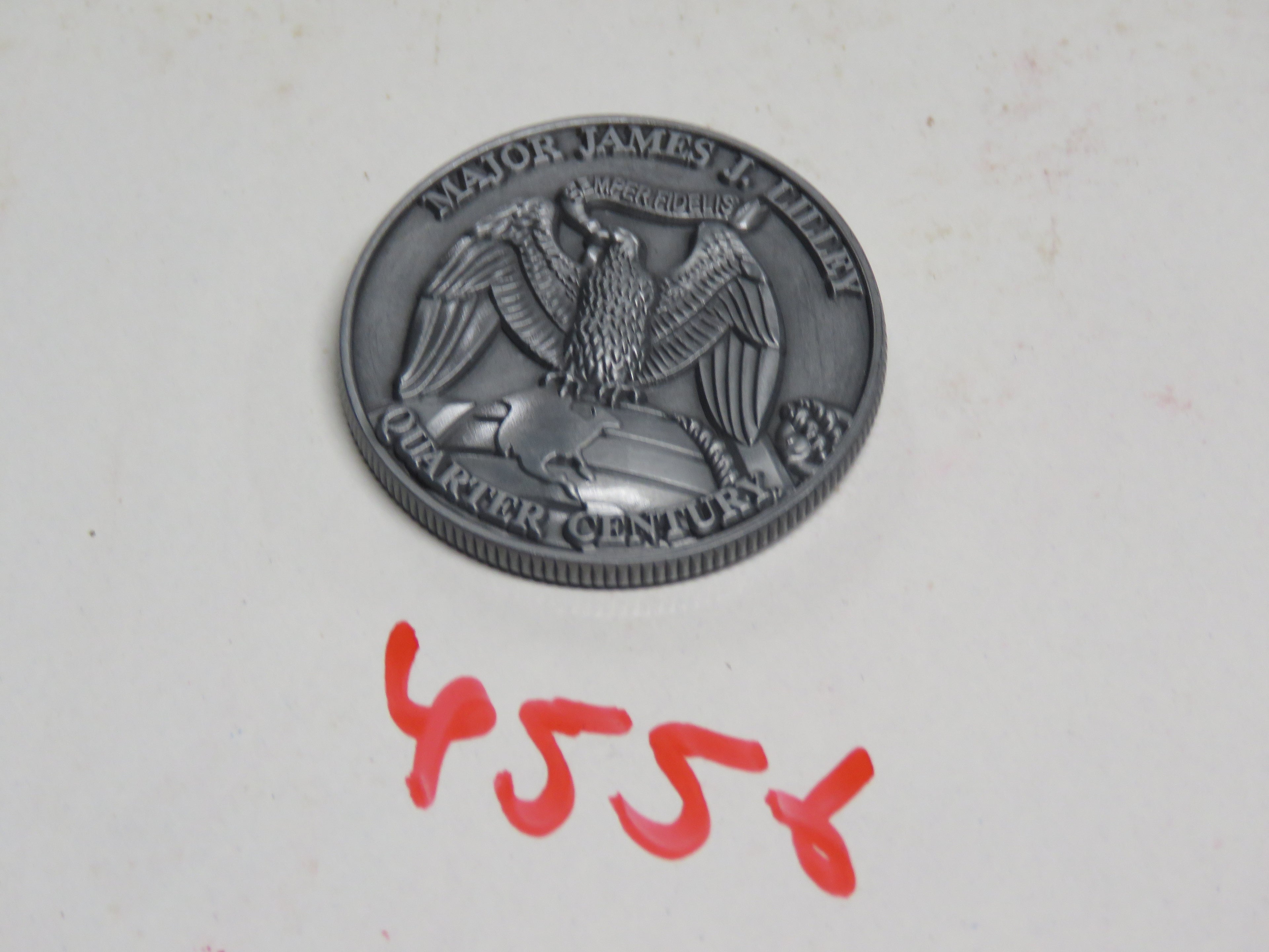 Action Joe Major James J. Lilley 1991-2016 Challenge Coin
