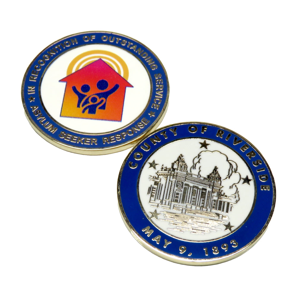 United Lift County of Riverside Challenge Coin