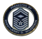 US Air Force Presented By SMSGT Jerry D.Wikerson Challenge Coin
