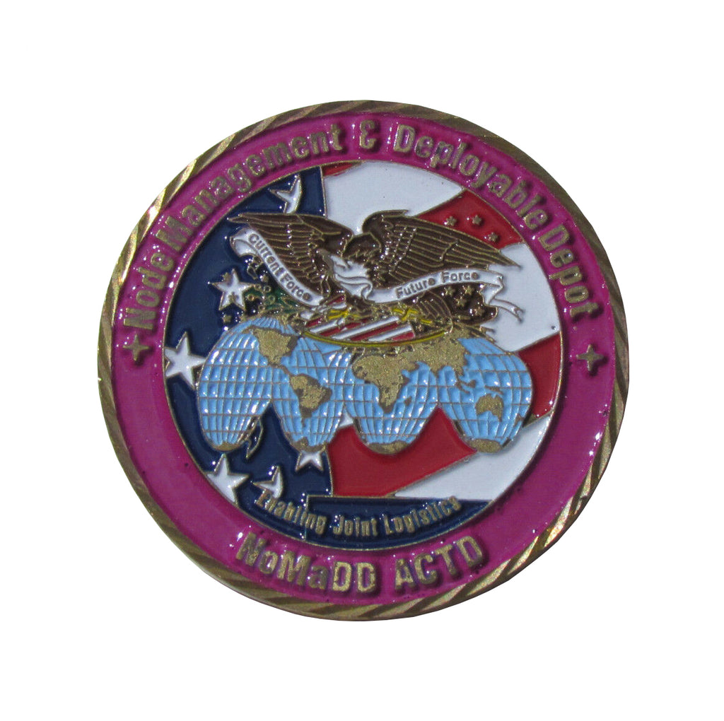 NoMaDD ACTD Node Management Deployable Depot Challenge Coin