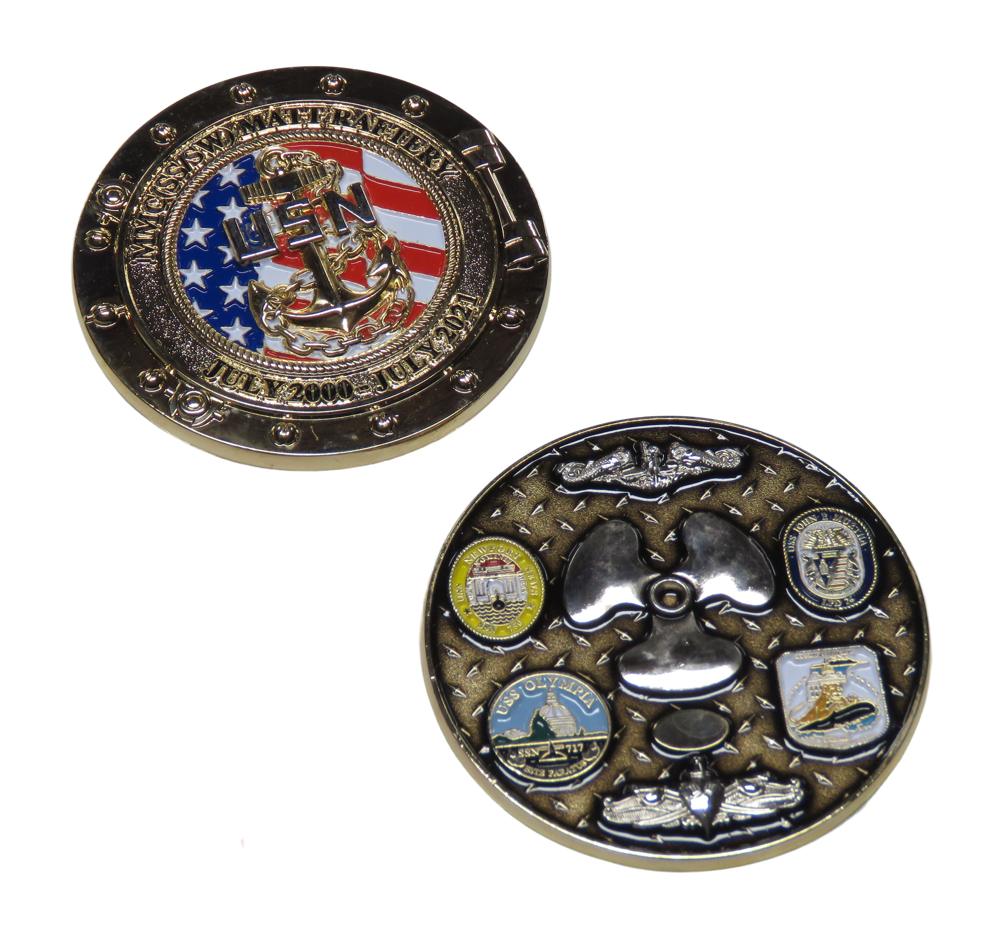 U.S. Navy MMC (SS/SW) Matt Raftery Challenge Coin