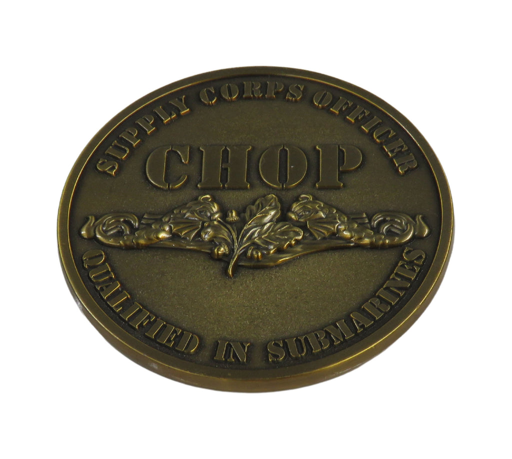U.S. Navy Supply Corps Officer Qualified in Submarines Challenge Coin