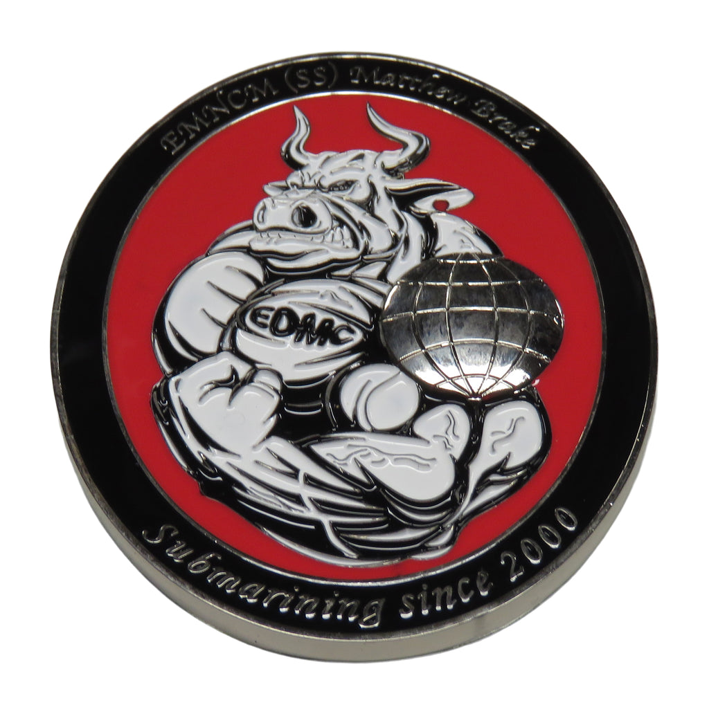 U.S. Navy EMNCM (SS) Matthew Brake Challenge Coin