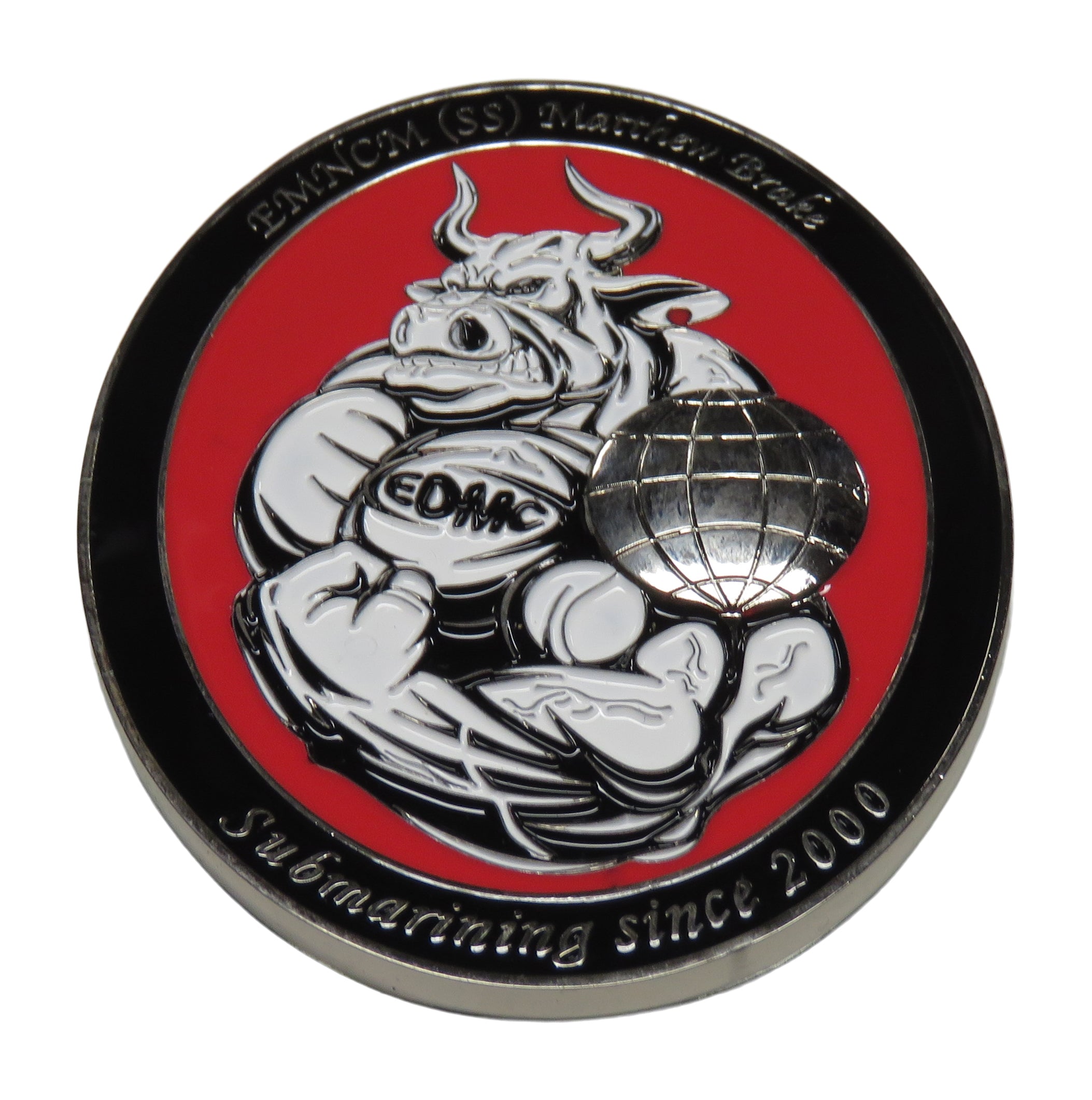 U.S. Navy EMNCM (SS) Matthew Brake Challenge Coin