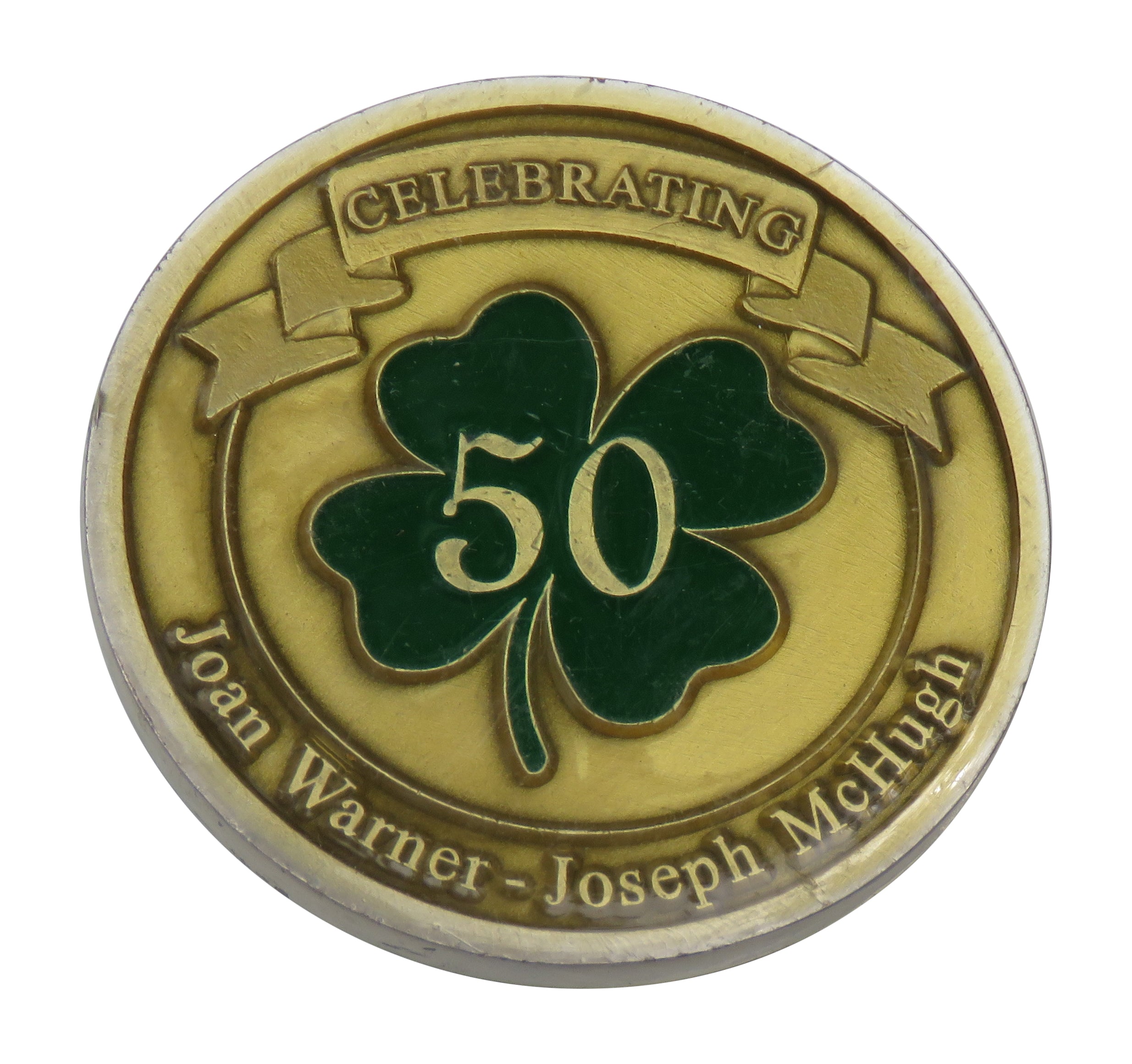 Joan Warner-Joseph McHugh 50 Years Challenge Coin