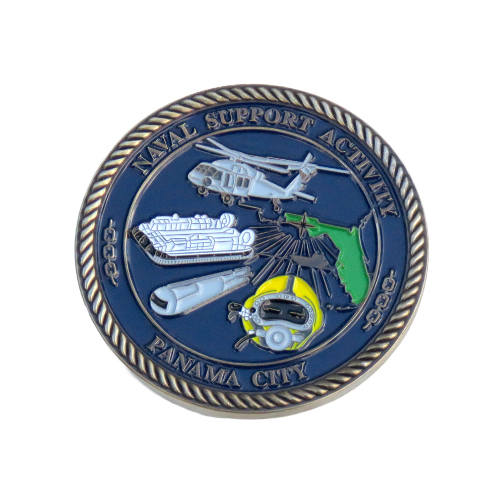 U.S. Navy Naval Support Activity Panama City Challenge Coin