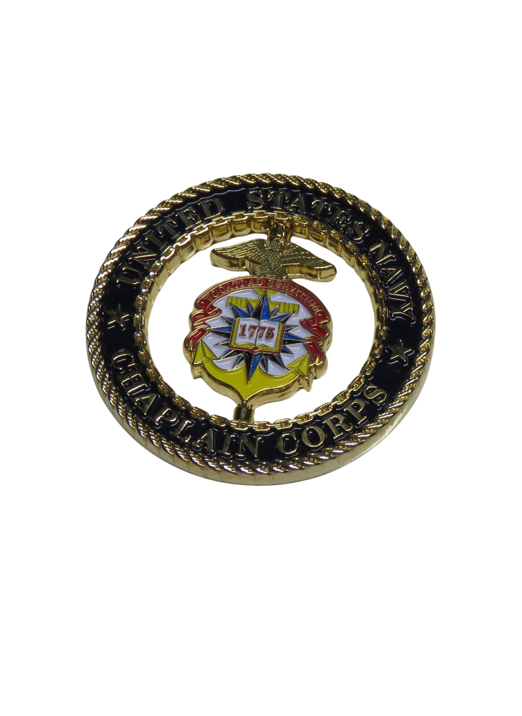 U.S. Navy Chaplain Corps Spinner Challenge Coin