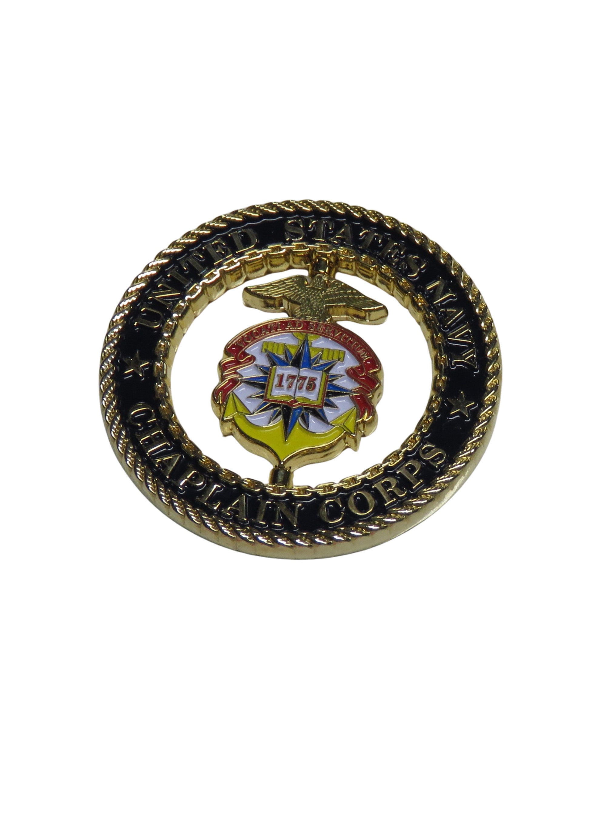 U.S. Navy Chaplain Corps Spinner Challenge Coin