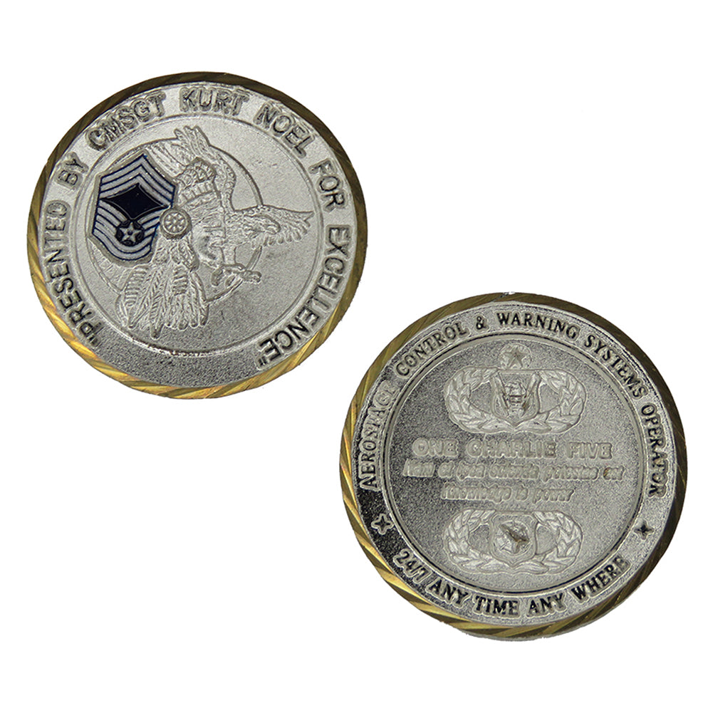 US Air Force Chief Master SGT CMSGT Kurt Noel Challenge Coin