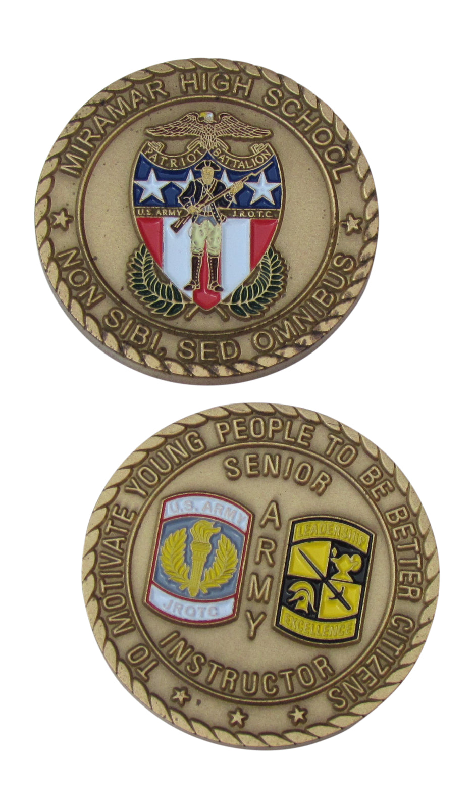 Miramar High School, Non Sibi, Sed Omnibus with JROTC Emblem Challenge Coin