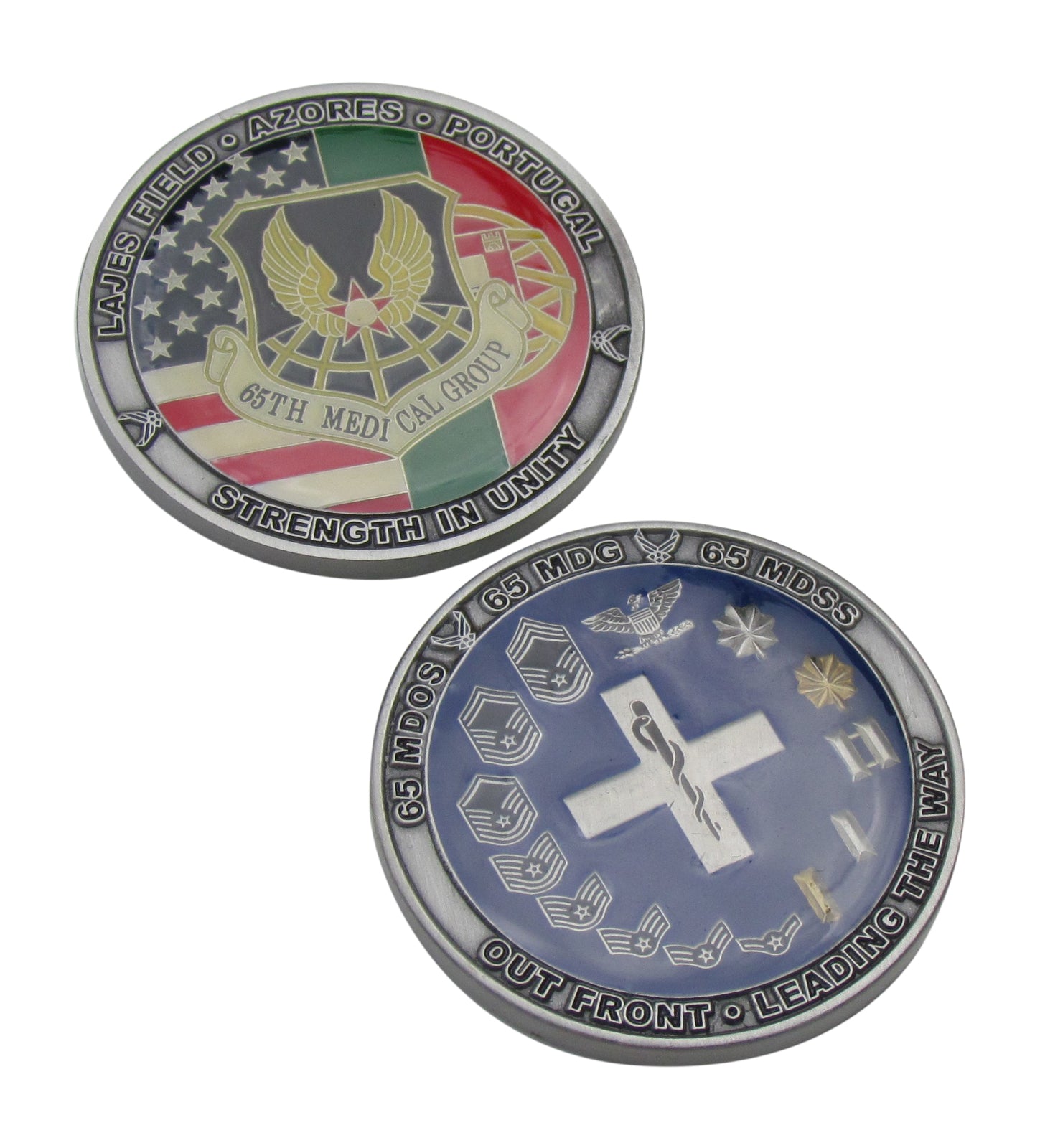 Lajest Field Azores Portugal 65th Medical Group Challenge Coin