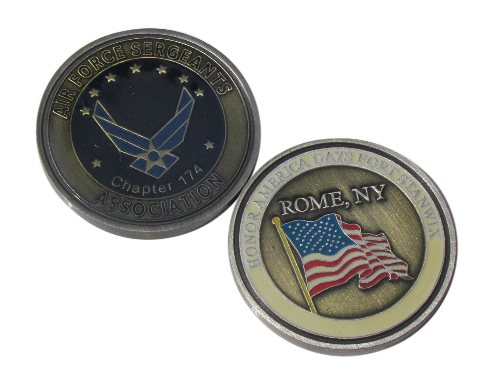 US Air Force Sergeants  Association Rome NY Chapter 174 Challenge Coin