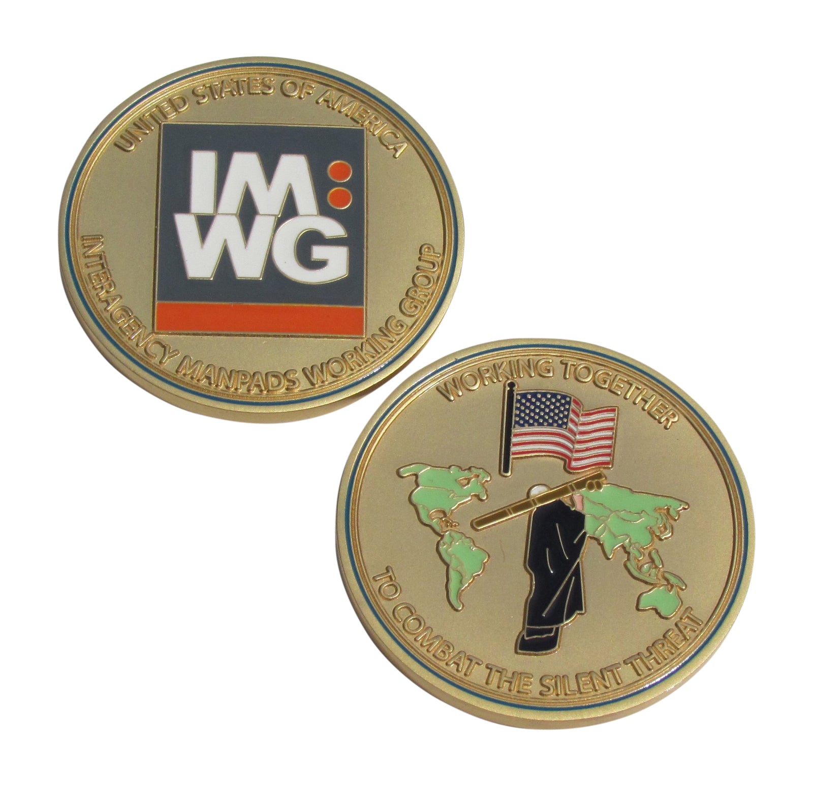 United States Of America IMWG Interagency Manpads  Working Group Challenge Coin