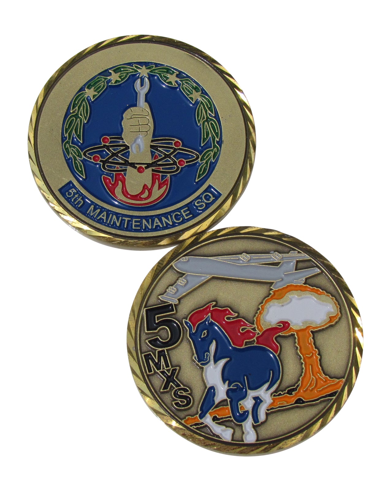 5th Maintenance  SQ.5MXS Challenge Coin
