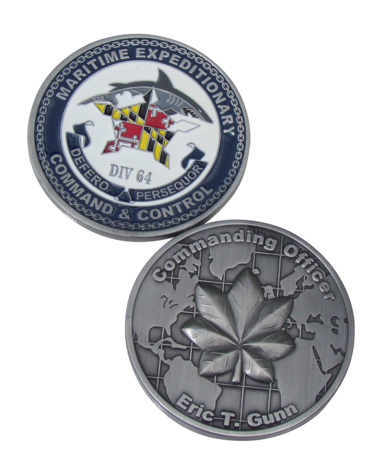 Maritime Expeditionary DIV64 Command & Control Challenge Coin