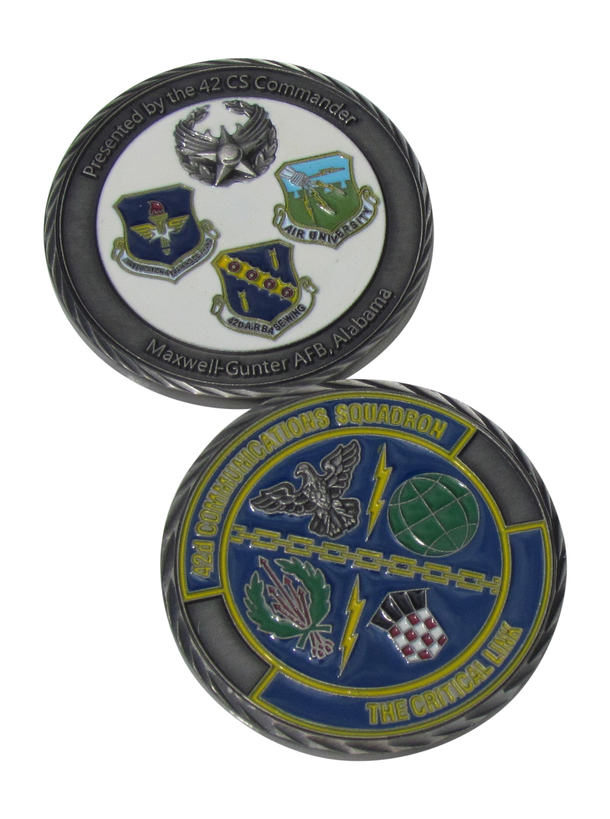 42d Communication Squadron Maxwell-Gunter AFB,Alabama Challenge Coin