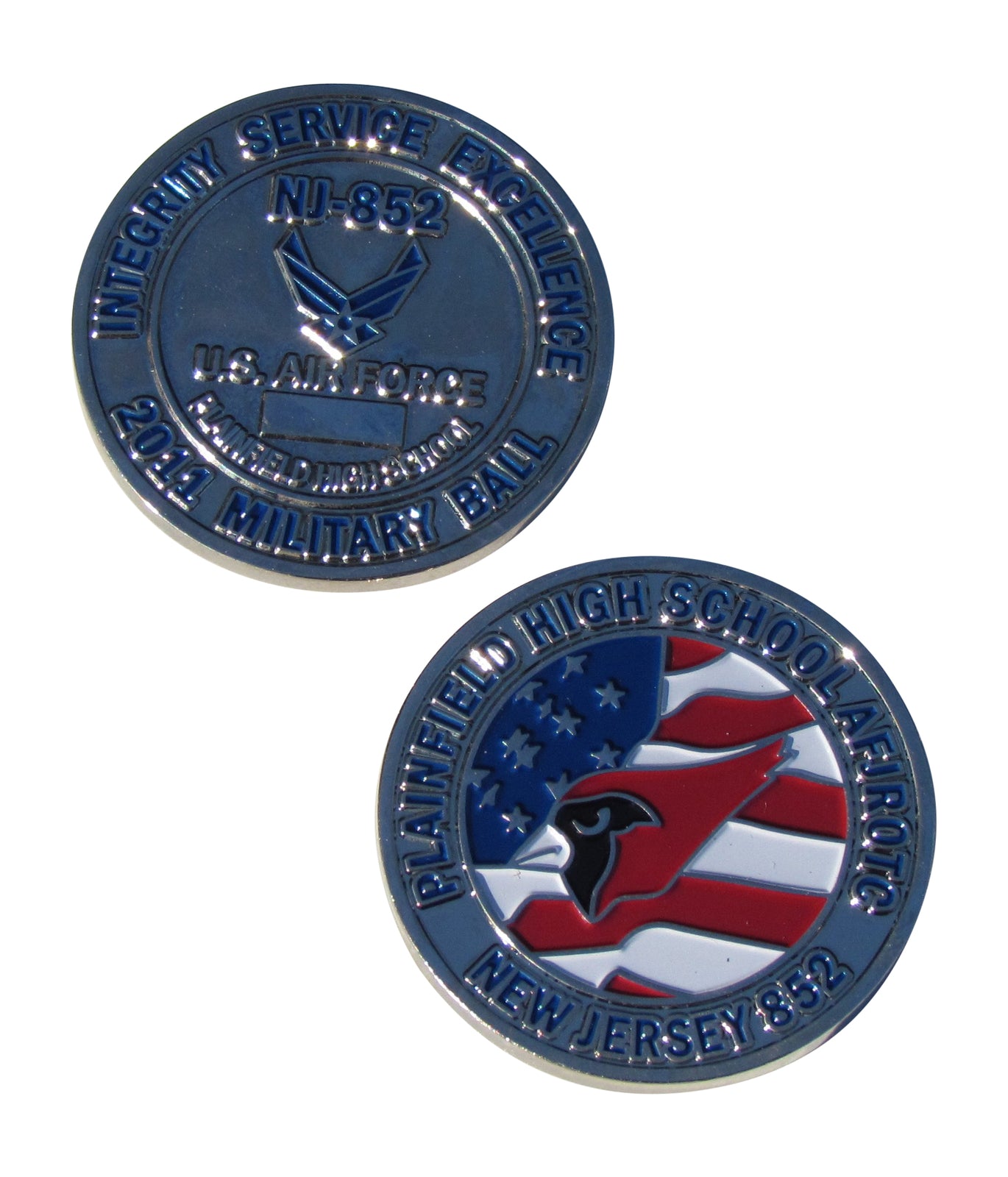Plainfield High School AFJROTC 2011 Military Ball Challenge Coin