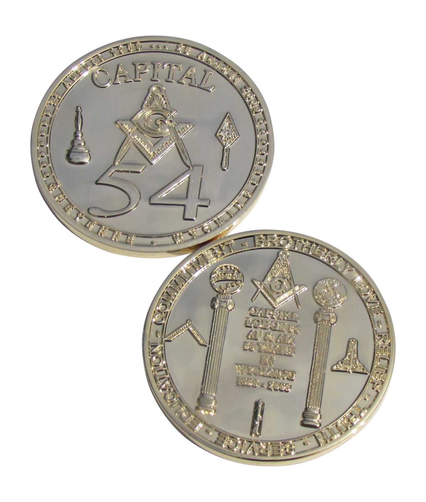 Cheyene,Wyoming Capitol 54 Challenge Coin