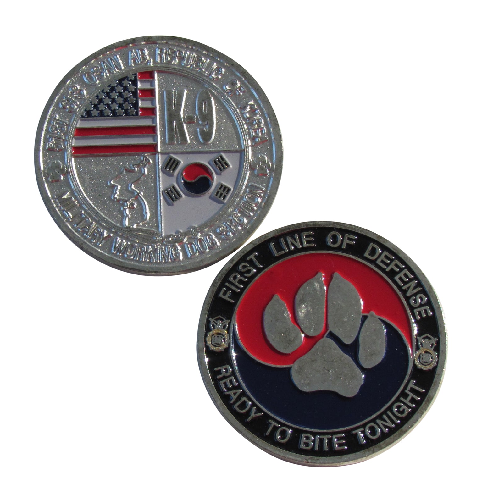51st SFS Osana AB,Republic Of Korea K-9 Challenge Coin