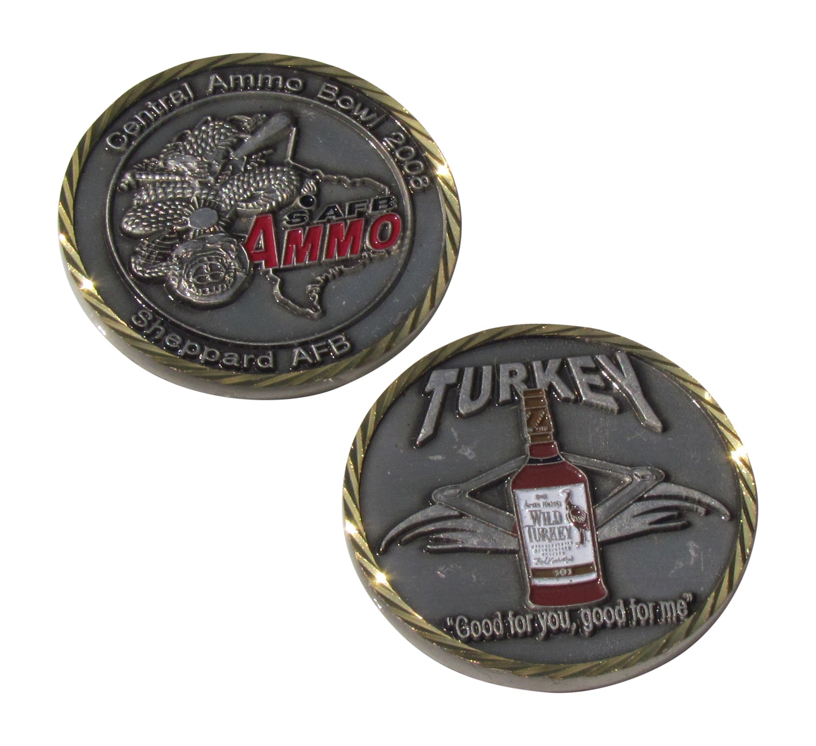Central Ammo Bowl 2008 Sheppard AFB Challenge Coin