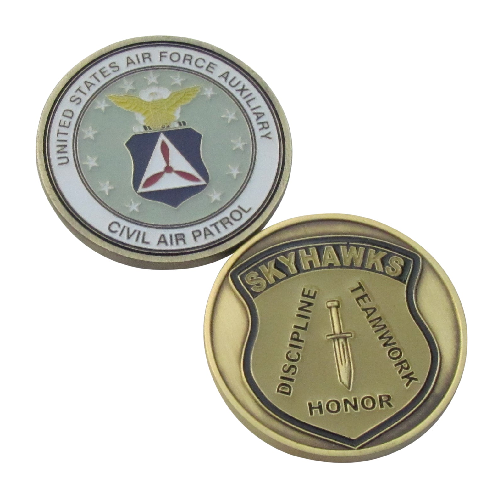 United States Air Force Auxiliary Skyhawks Challenge Coin