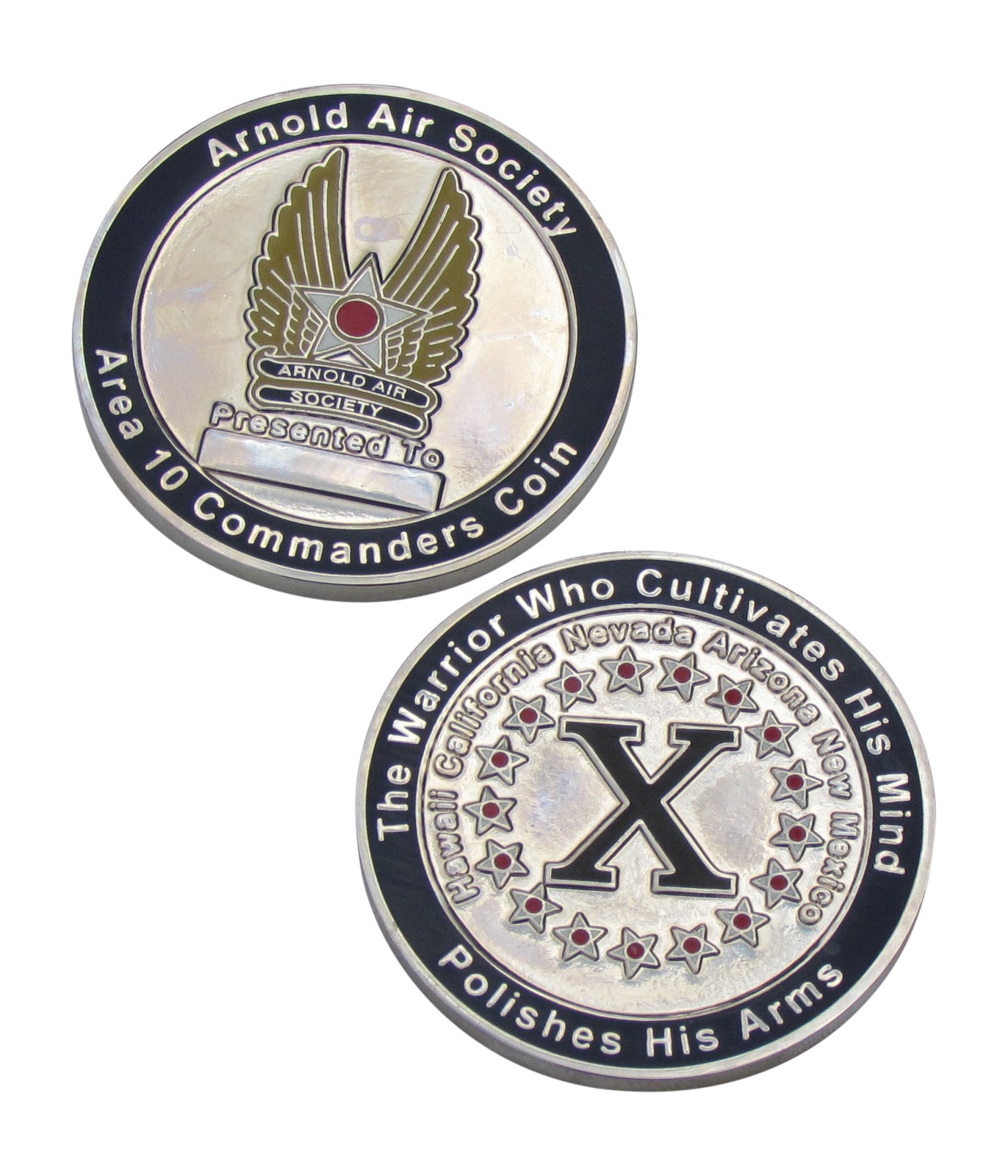Arnold Air Society Area 10 Commanders Challenge Coin