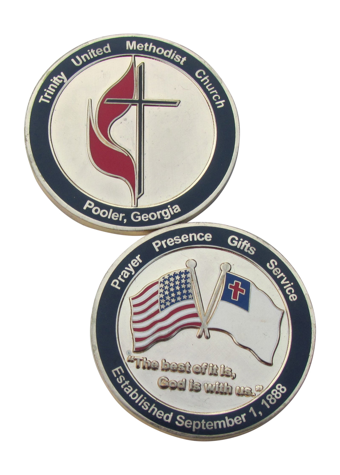 Trinity United Methodist Church Pooler, Georgia Challenge Coin