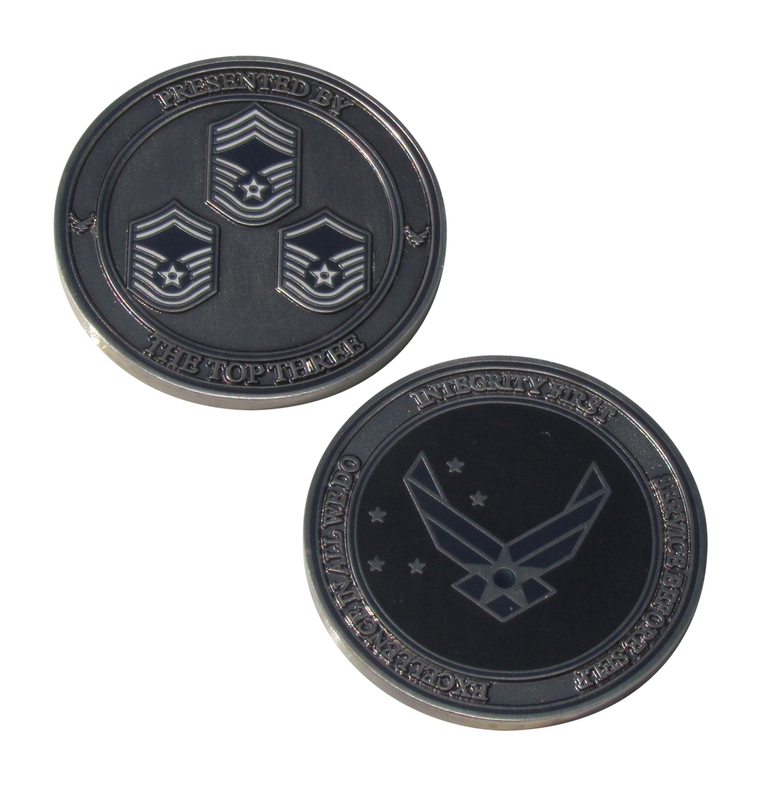 US Air Force The Top Three Challenge Coin