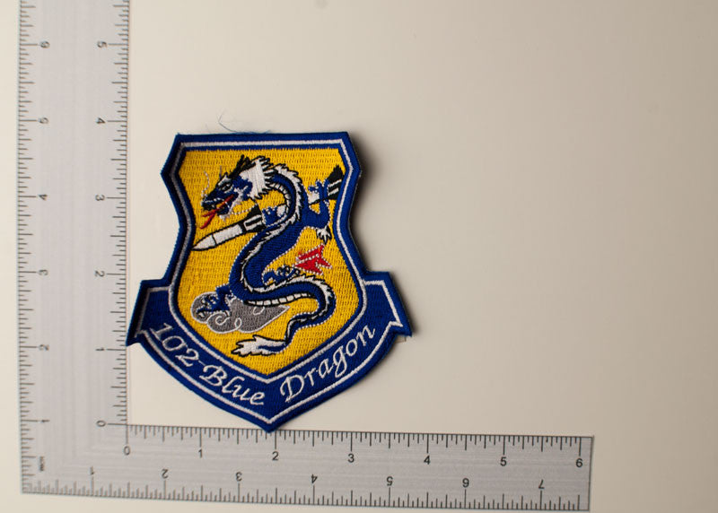 ROKAF 102nd Fighter SQ F-15K Korean Aie Force Blue Dragon Patch K-1