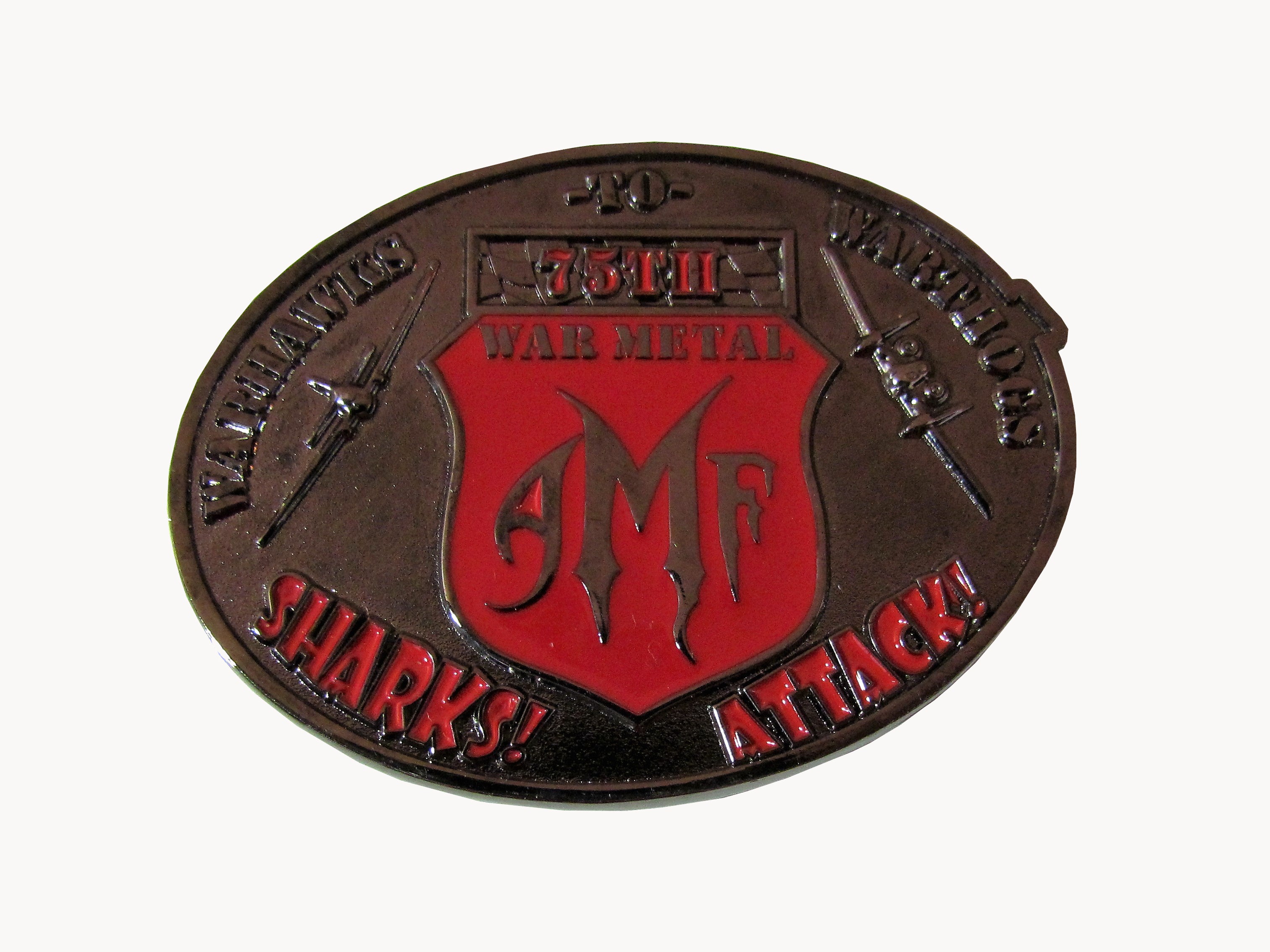 US 75th War Metal AMF Challenge Coins
