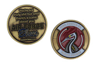US Air Force 809th Fighter SQ, Raging Peckers Challenge Coin