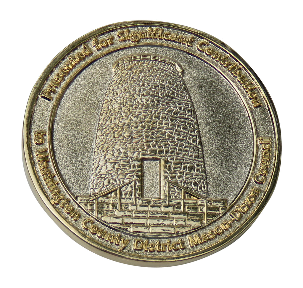 Presented for Significant Contribution to Washington County District Mason - Dixon Council Challenge Coin