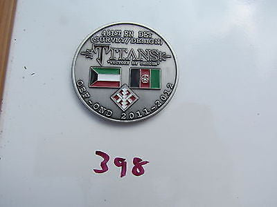 US Army 481st En Det Titans Challenge Coin