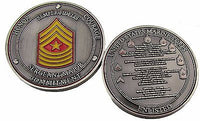 US Marine Corps Semper Fidelis Sergeant Major Challenge Coin