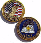 US Army Skelton I Never Accept Defeat OIF/OEF 2003-2004 Challenge Coin