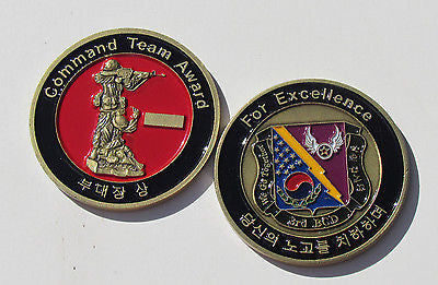 3rd BCD Command Team Award For Excellence Challenge coin