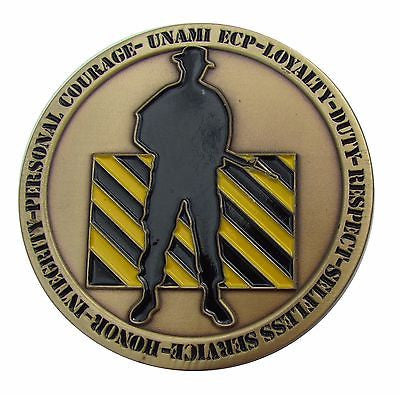 US Army 1st Platoon 5th Squad UNAMI Challenge Coin