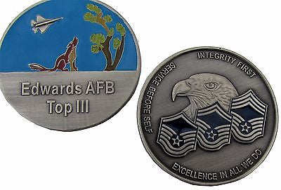 US Edwards AFB Top III Challenge Coin