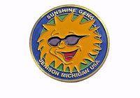 Sunshine Gang Geocaching Jenison MI Challenge Coin