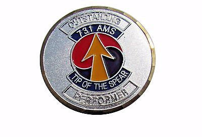 US Air Force Outstanding 731st Air Mobility Squadron Challenge Coin