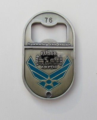 US Air Force Fuels Mobility Support  Bottle Opener Challenge Coin