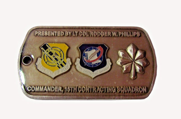 15th Contracting Squadron Challenge Coin